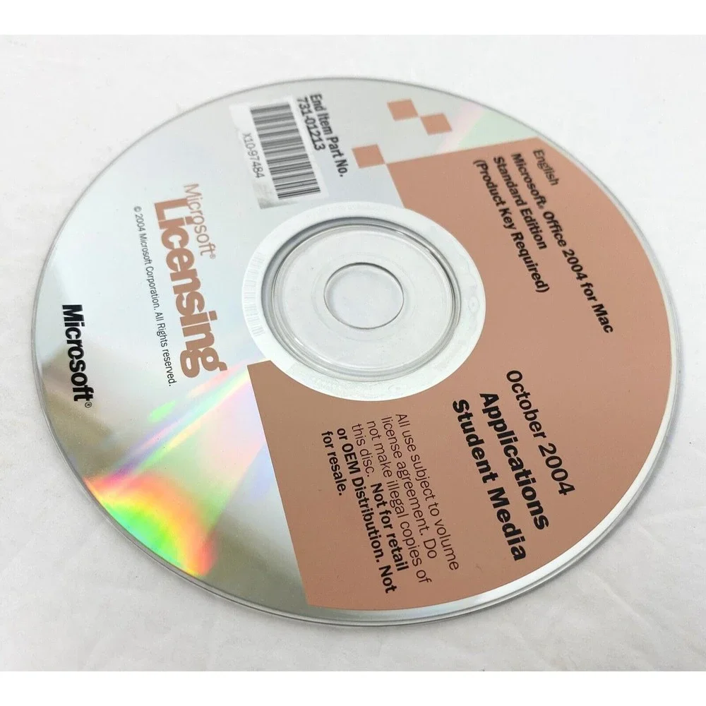 Microsoft WINDOWS XP Professional w/SP 2 - 2004 Student Media - DISC only